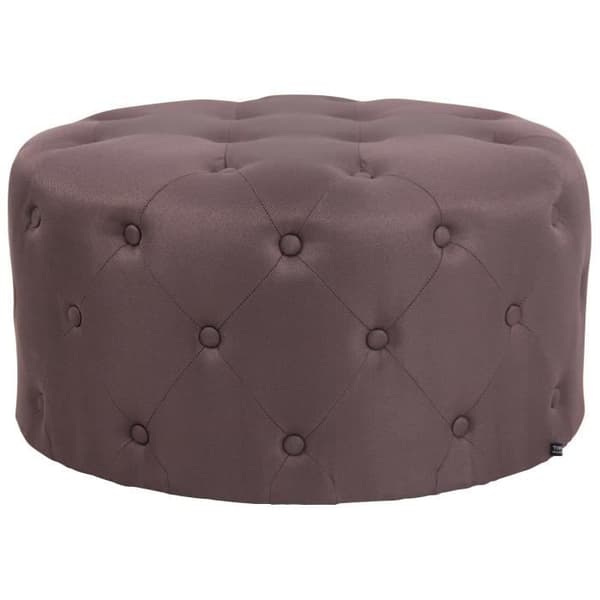 Låg pall - CLP - Korsika Chesterfield stil - Brun - Tyg - Elegans - Chic