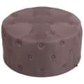 Miniatyrbild 1 av 2: Låg pall - CLP - Korsika Chesterfield stil - Brun - Tyg - Elegans - Chic