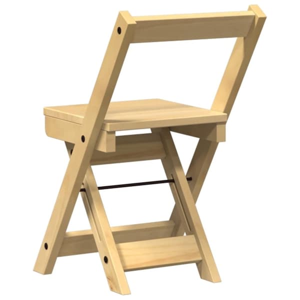 vidaXL spisebordsstole 4 stk. Corona foldbare massivt fyrretræ brun