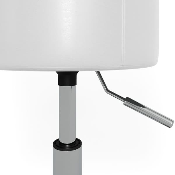 Vicco Designer Pall, Vit, 33 x 67 cm för sminkbord