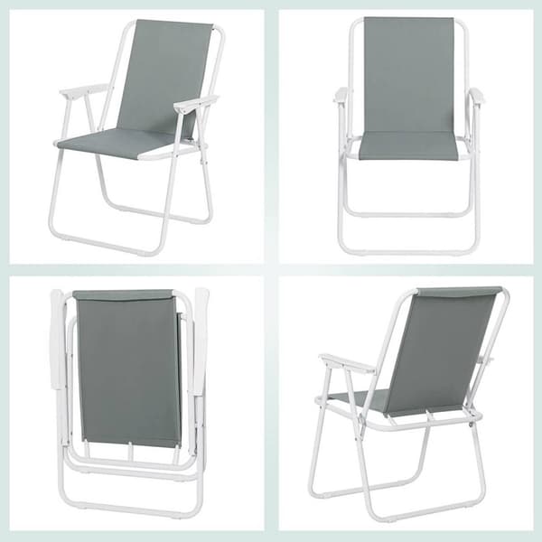 Rootz Campingstol - Foldestol - Ultralet bærbart sæde - Stabilt og holdbart - Komfortabelt ryglæn - Foldes nemt - 58cm x 53cm x 76cm