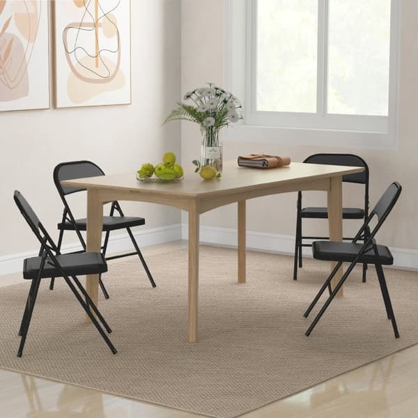 Rootzin kokoontaitettava tuolisarja 4 - metallirunko - Pehmustettu istuin - Tapahtumaistuimet - Helppo säilytys - Tukeva muotoilu - 45 cm x 46 cm x 78