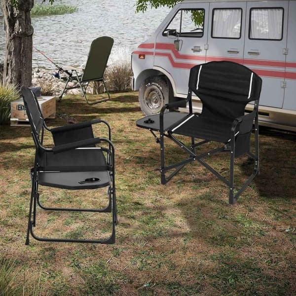 Rootz hopfällbar campingstol - Beach Relaxing Chair - Portabel terrassstol - Oxford-tyg - 61cm x 88cm x 51,5cm