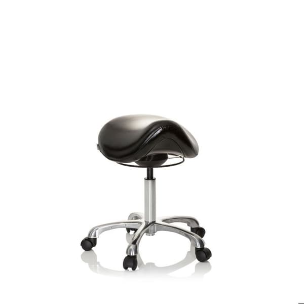 Sadelpall - hjh OFFICE - ORTHO SIT - Svart - konstläder