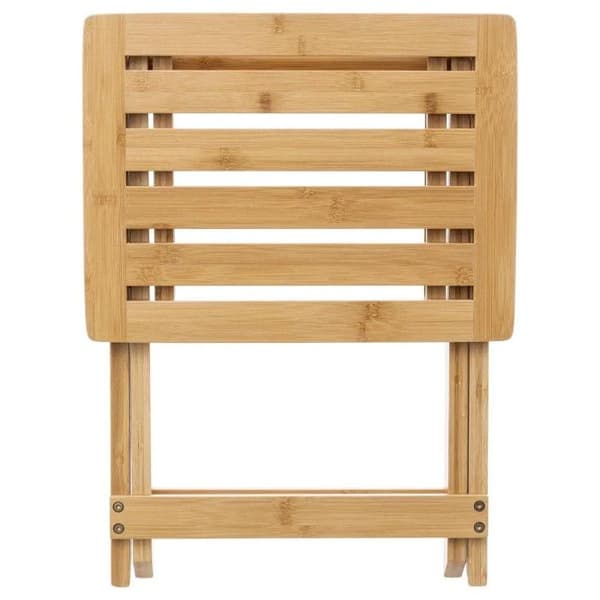 Vikbar pall "Bamboo" 44cm Natur
