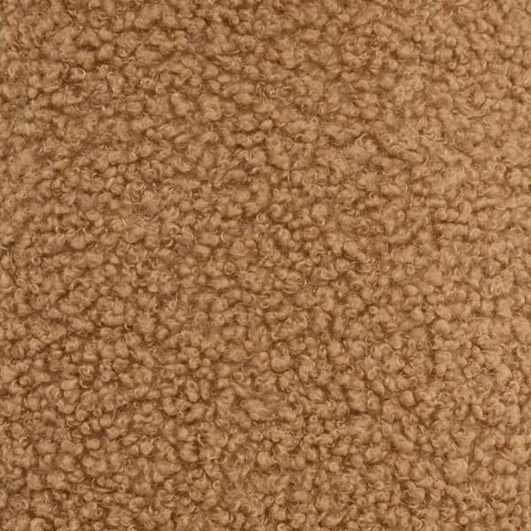 Pouf bouclette barn Zopi brun D27cm - Atmosphera inredningsskapare - Brun
