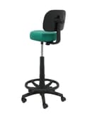 Miniatyrbild 4 av 4: Taburett - PIQUERAS Y CRESPO - Llanos - Ergonomisk - Justerbar i höjd - Bali tyg grön