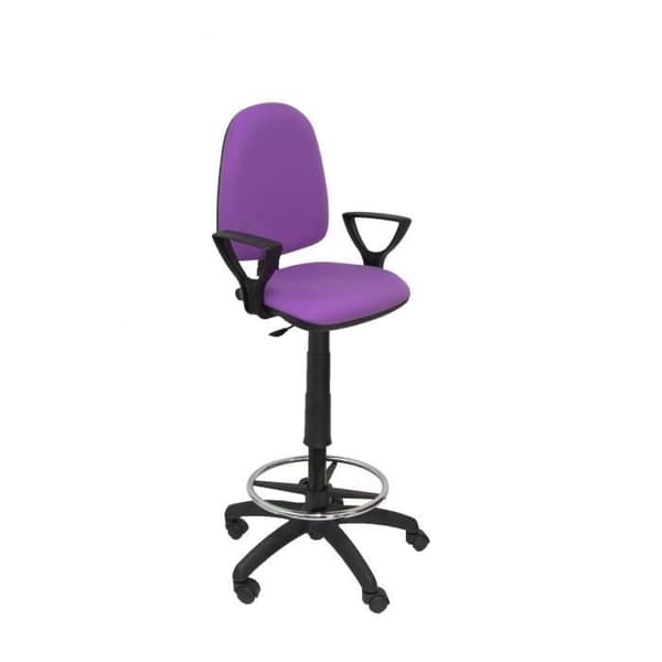 Ergonomisk pall PIQUERAS Y CRESPO - Ayna Pall - Bali lila - Fasta armar - Justerbar höjd - Fotstöd