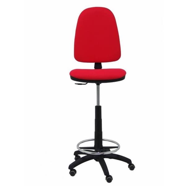 PIQUERAS Y CRESPO Ayna ergonomisk pall - Röd - Tyg - Parketthjul