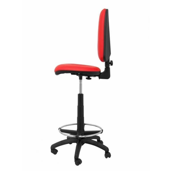 Ayna ergonomisk pall - PIQUERAS Y CRESPO - Röd - Tyg - Justerbar i höjdled - Fotstöd
