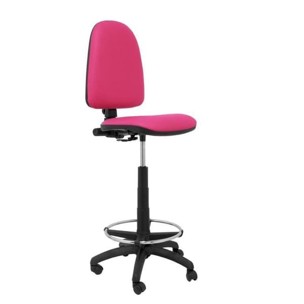 Ayna ergonomisk pall - PIQUERAS Y CRESPO - justerbar i höjdled - krom fotstöd - rosa