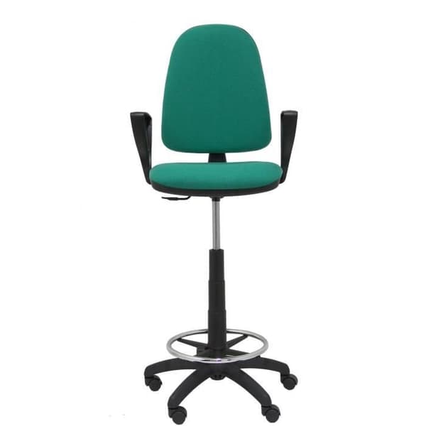 Ayna Pall Ergonomisk pall - PIQUERAS Y CRESPO - Bali Green Tyg - Fasta armar ingår