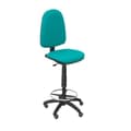 Miniatyrbild 2 av 2: Ergonomisk pall med höjdjusterbar permanent kontaktmekanism, fotstödsring och parketthjul Ljusgrön