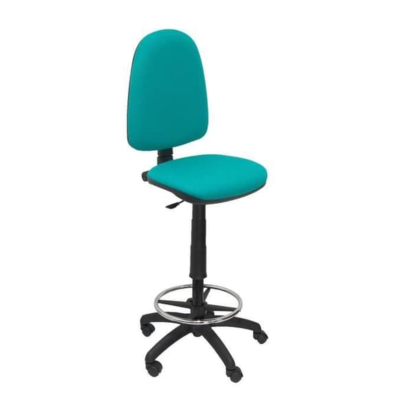 Piqueras y Crespo T04CP - Ergonomisk pall, justerbar i höjdled med fotstöd ljusgrönt