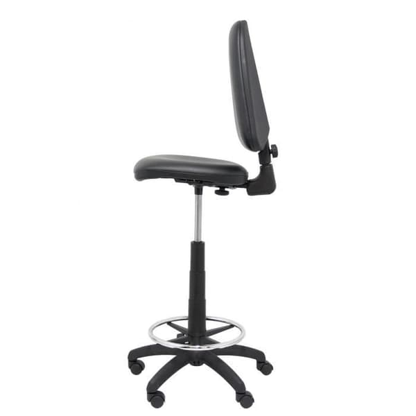 Ergonomisk taburett Ayna i svart konstläder - PIQUERAS Y CRESPO - Höjdjusterbar - Fotstöd