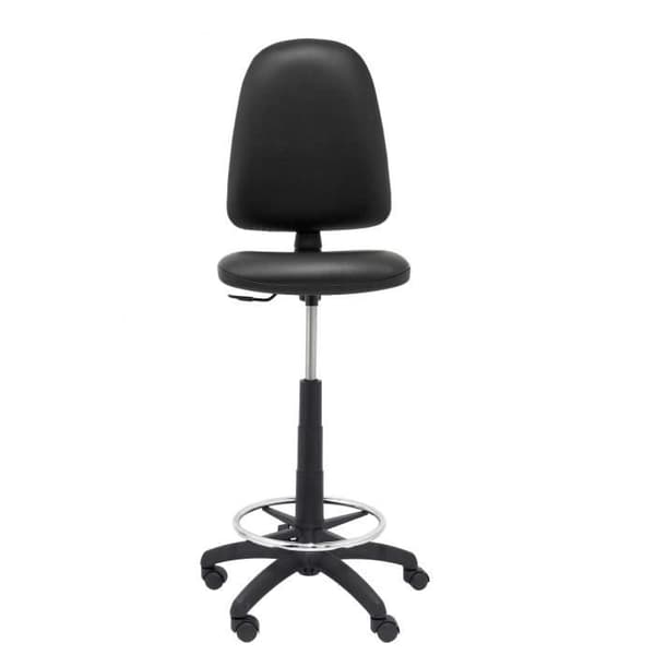 Ergonomisk taburett Ayna i svart konstläder - PIQUERAS Y CRESPO - Höjdjusterbar - Fotstöd