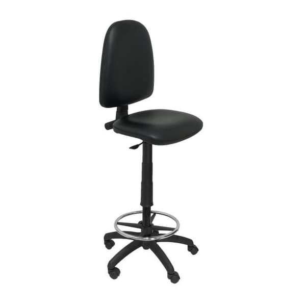 Ergonomisk taburett Ayna i svart konstläder - PIQUERAS Y CRESPO - Höjdjusterbar - Fotstöd