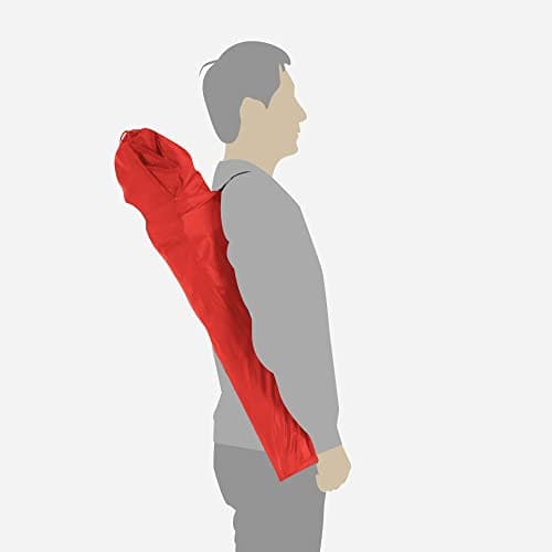Campingstolar - Strandstolar - Uppsättning av 2 - Foldbar - med transportväska - Röd
