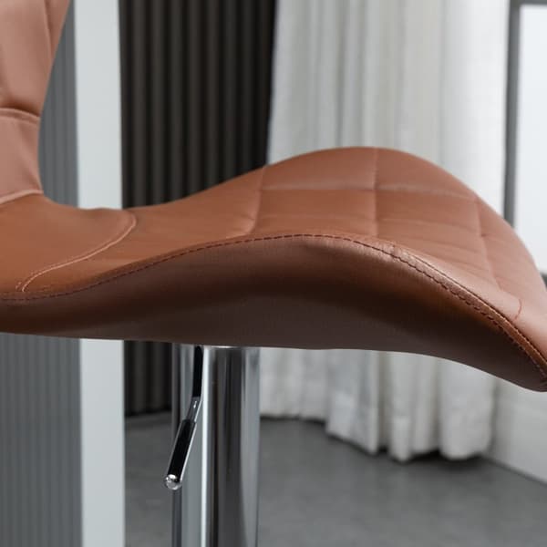 Rootz Sæt med 2 barstole - Modstole - Højdejusterbare stole - Ergonomisk komfort - 47W x 51,5d x 89,5-111,5h cm