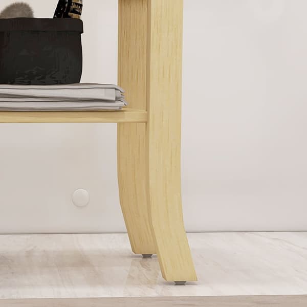 Rootz bambu duschpall - badbänk - trästol - hållbar bambu - 42L x 29W x 43h cm