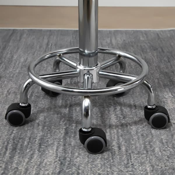Rootz 2 -stykke sæt rullende afføring - Massage -afføring - Ergonomisk arbejdsstole - 360 ° Rotationssæder - 38W x 38d x 57-72H CM