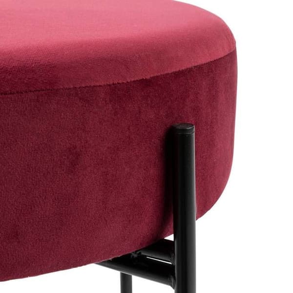 Taburett Arty i lila sammet - Atmosphera inredningsdesigner - Lila