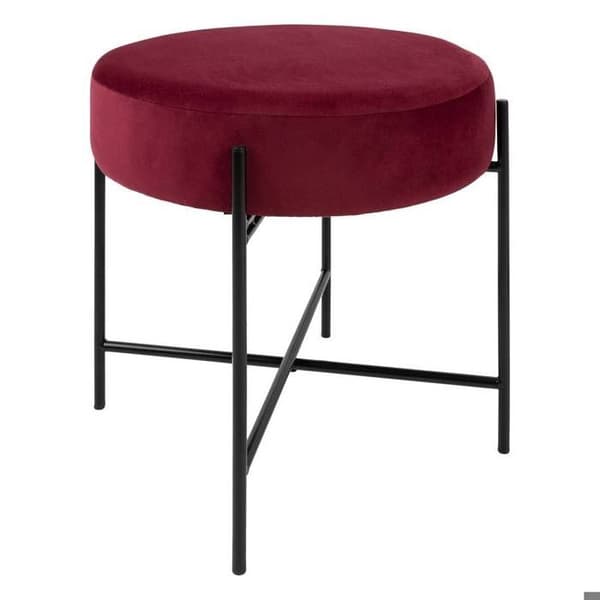 Taburett Arty i lila sammet - Atmosphera inredningsdesigner - Lila