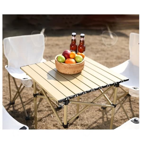 CONFO® Utomhusbord och stolset Vikbart picknickbord Fristående campingbord Allegering Utomhusbord