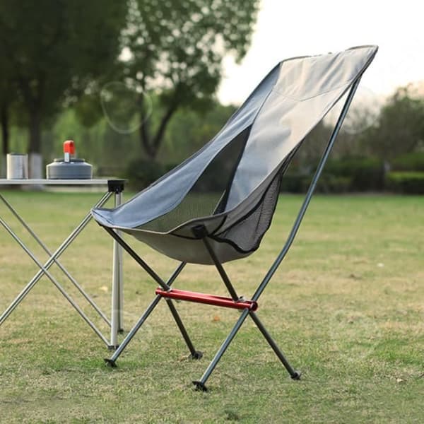 CONFO® utomhuscamping månstol Bärbar fiskestol i aluminiumlegering Campi barnstol