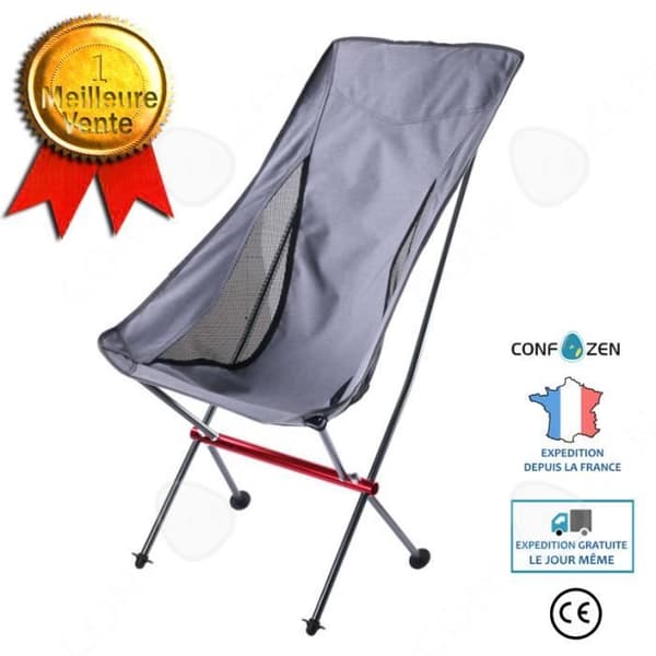 CONFO® utomhuscamping månstol Bärbar fiskestol i aluminiumlegering Campi barnstol