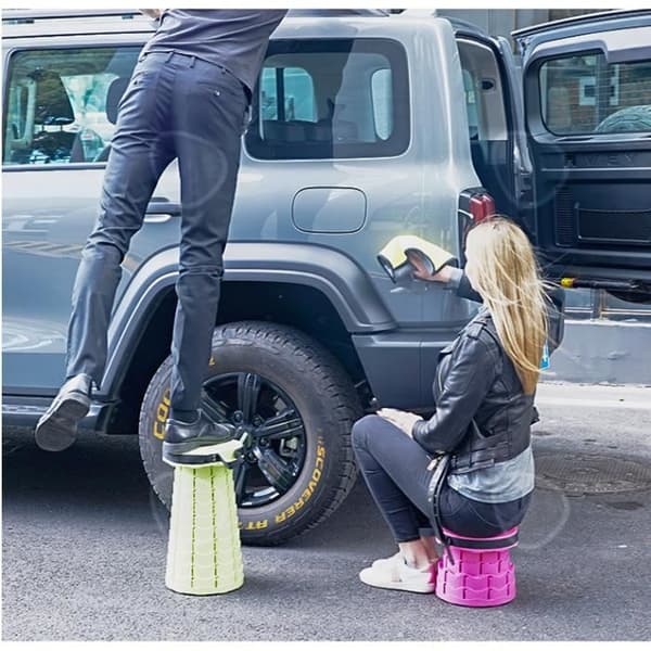 CONFO® Utomhusfällbar stol camping bärbar resecampingstol teleskopisk pall