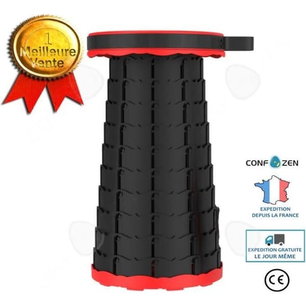 CONFO® Utomhusfällbar stol camping bärbar resecampingstol teleskopisk pall