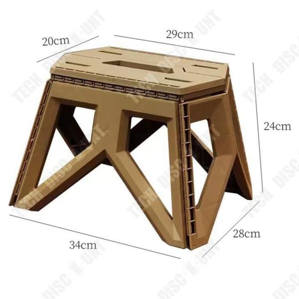 TD® Utomhus bärbar pall camping liten pall sko byte pall fyrkantig pall hopfällbar fiskepall