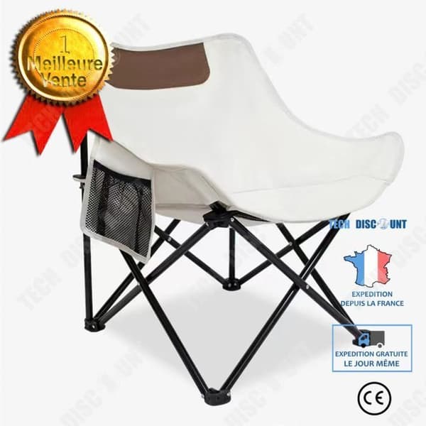 TD® Utomhusvikstol Camping Moon Bold Stol Tjock Bärbar Fiskepall Fritid Ryggstol Konst Student cro