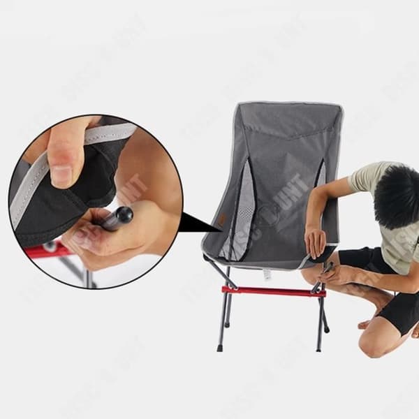 TD® Bärbar utomhusupphöjd fällstol Camping Fiske Fritid Strand Oxford Tyg Slitstark ryggstol