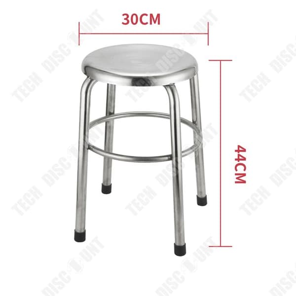 TD® rund pall 30 cm förtjockad pall i rostfritt stål Robust och hållbar arbetspall för hem och restaurang