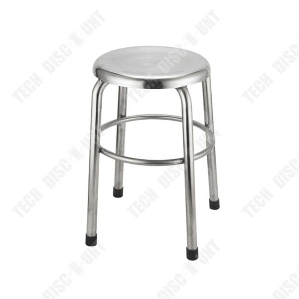 TD® rund pall 30 cm förtjockad pall i rostfritt stål Robust och hållbar arbetspall för hem och restaurang