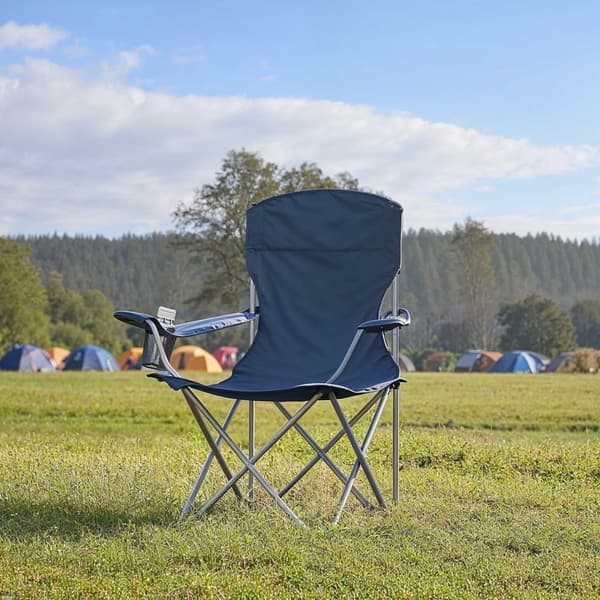 Campingstolar uppsättning av 2 - fiskpallar med armstöd - lastkapacitet 150 kg - utomhus