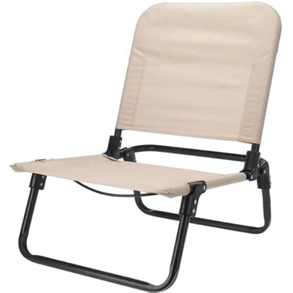 Strandstol - RBS24 - Fällbar - Bekväm - Bärbar - Elfenben 60x47x66 cm