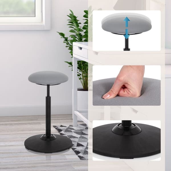 Sittställning - hjh OFFICE - BALANCE SIT - Grå - Tyg