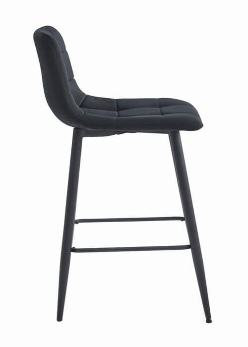 Taburett ARCETO - svart sammet / svarta ben x 1