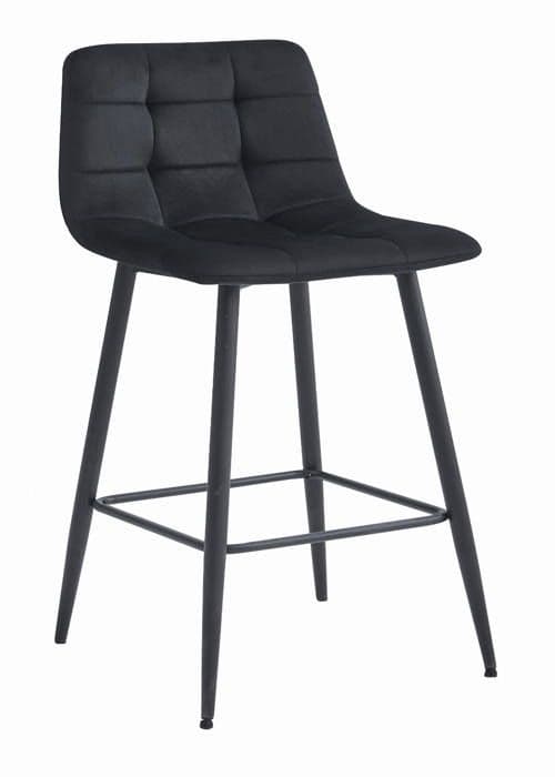 Taburett ARCETO - svart sammet / svarta ben x 1