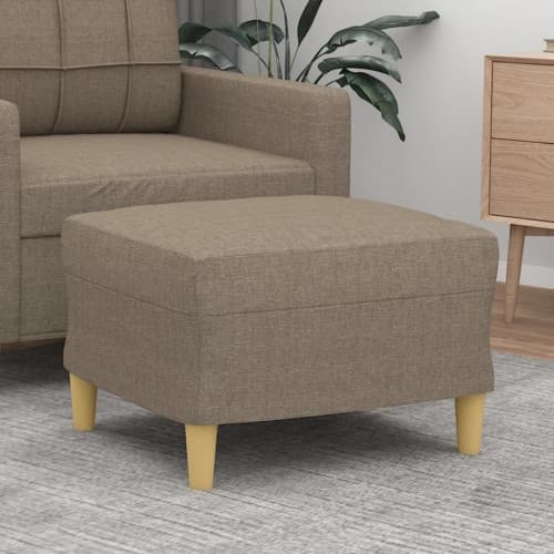 Fotpall Taupe 60x50x41 cm tyg