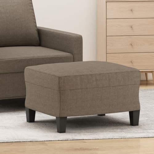 Fotpall Taupe 60x50x41 cm tyg