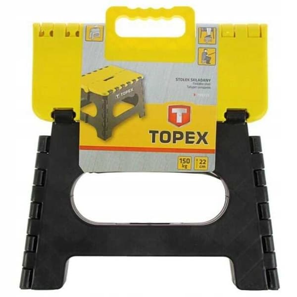 TOPEX Hopfällbar pall, lastkapacitet 150 kg
