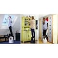 Miniatyrbild 3 av 3: Vit trapppall i plast med 3 hjul - WEDO