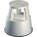 Miniatyrbild 1 av 3: Vit trapppall i plast med 3 hjul - WEDO