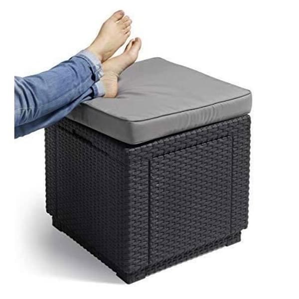 ALLIBERT Cube m/Pall, Brun/Taupe