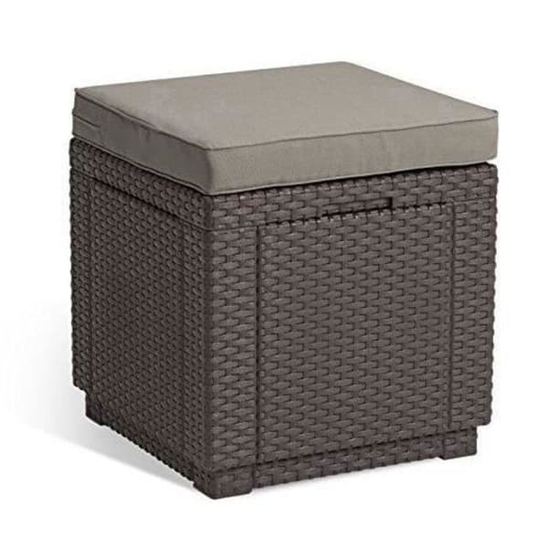 ALLIBERT Cube m/Pall, Brun/Taupe