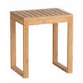 Miniatyrbild 1 av 4: WENKO badrumspall i bambu, badrumspall i bambu, trä i bambu, 40x30x46 cm, brun